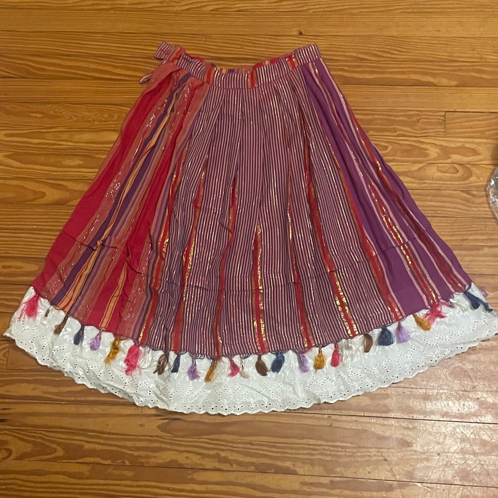 Colorful Striped Women's Skirt